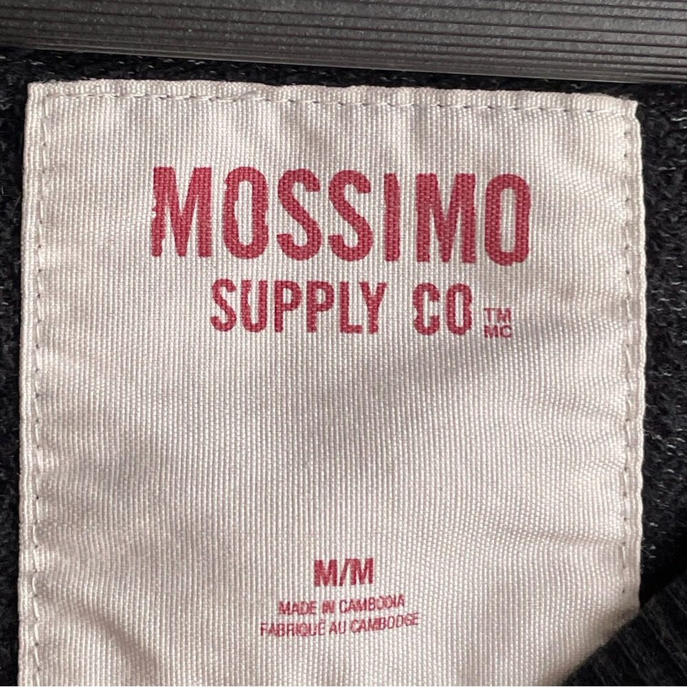 💗 MOSSIMO SUPPLY Co. Charcoal Quilted Crewneck Sweatshirt - Picture 7 of 10